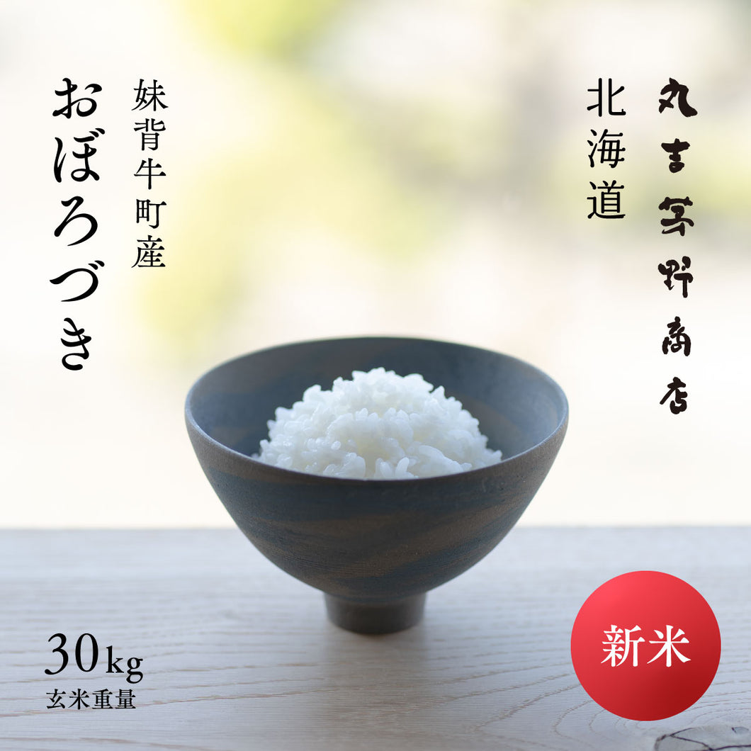 新米 北海道産 おぼろづき 令和7年産 玄米 30kg / 白米 27kg